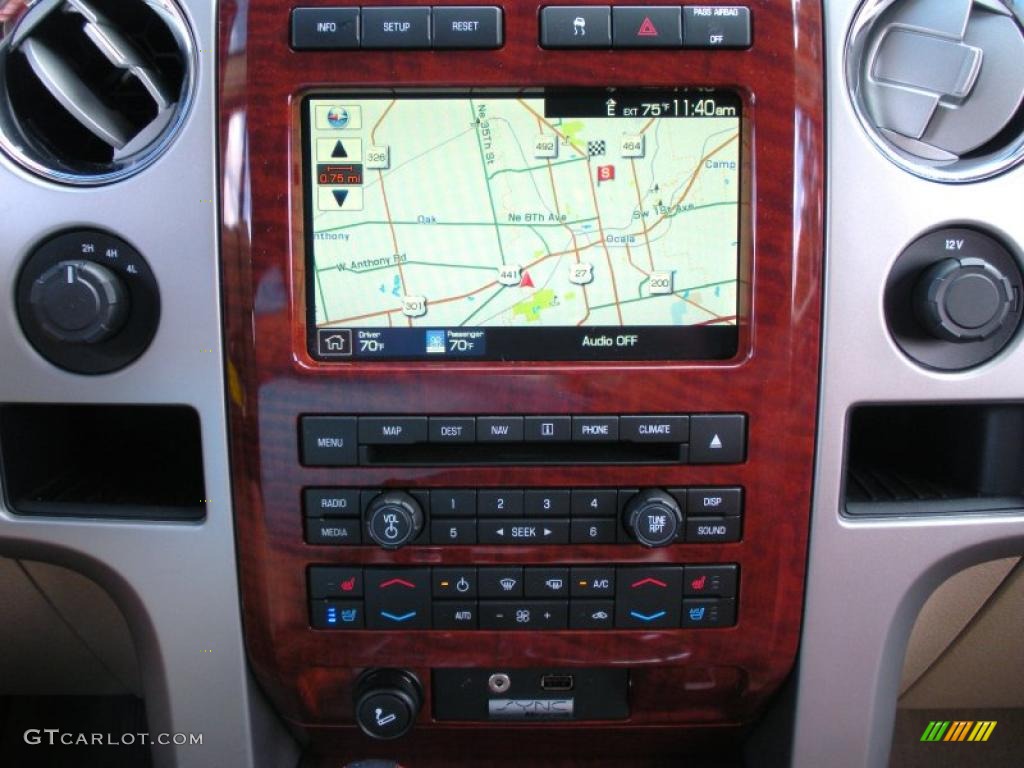 2010 F150 King Ranch SuperCrew 4x4 - Dark Blue Pearl Metallic / Chapparal Leather photo #23
