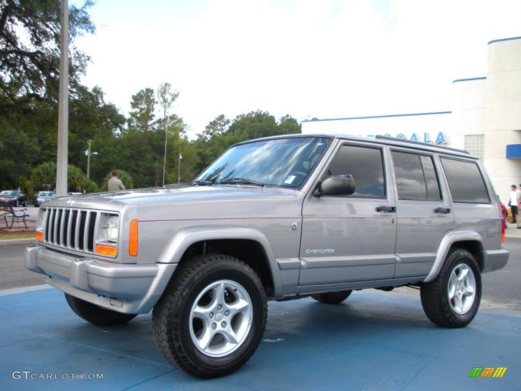 Silverstone Metallic 2001 Jeep Cherokee Sport Exterior Photo #38909338