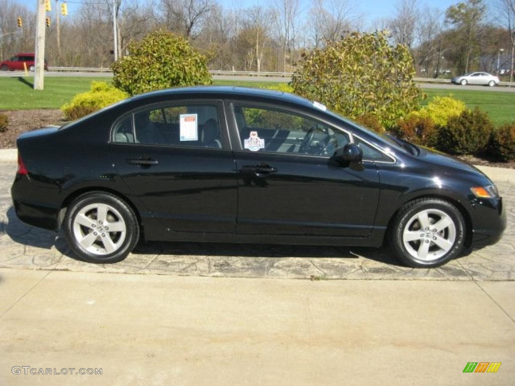 Nighthawk Black Pearl 2008 Honda Civic EX-L Sedan Exterior Photo #38909578