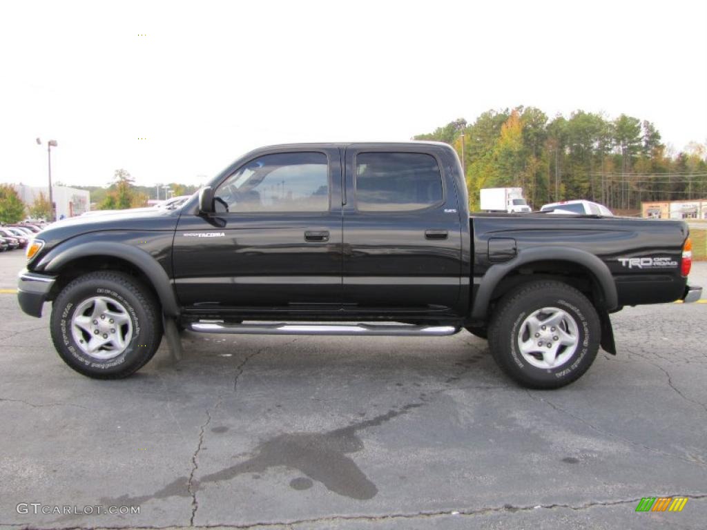 Black Sand Pearl 2004 Toyota Tacoma PreRunner TRD Double Cab Exterior Photo #38909686