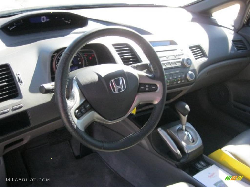 2008 Honda Civic EX-L Sedan Gray Dashboard Photo #38909778
