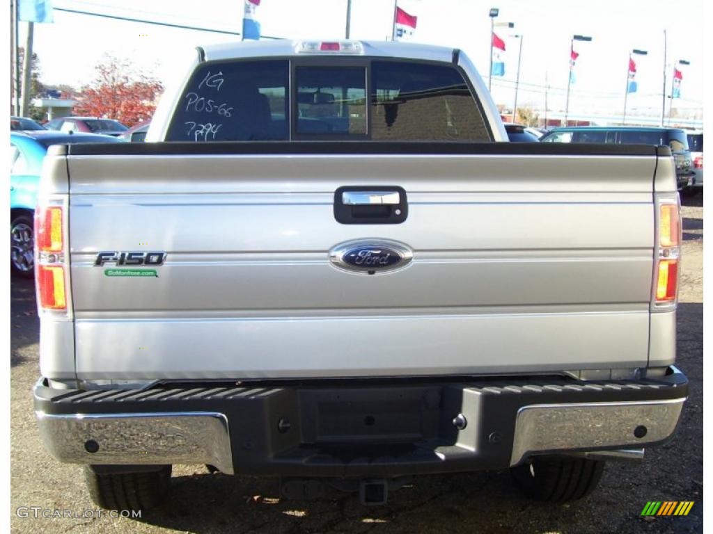 2010 F150 XLT SuperCab 4x4 - Ingot Silver Metallic / Medium Stone photo #19