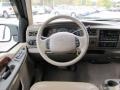 Medium Parchment 2000 Ford Excursion Limited Steering Wheel