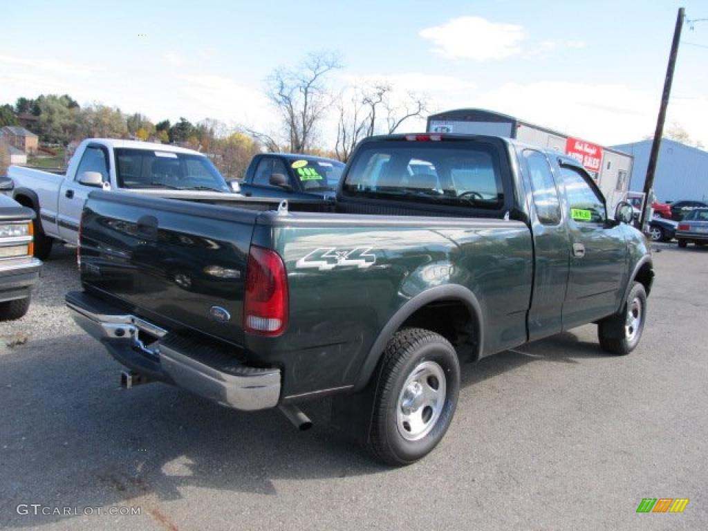 2002 F150 XLT SuperCab 4x4 - Dark Highland Green Metallic / Medium Graphite photo #11