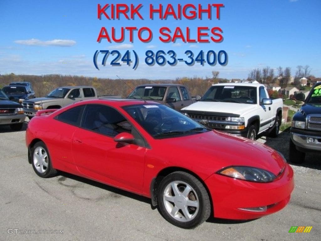 1999 Cougar V6 - Rio Red Clearcoat / Medium Graphite photo #1