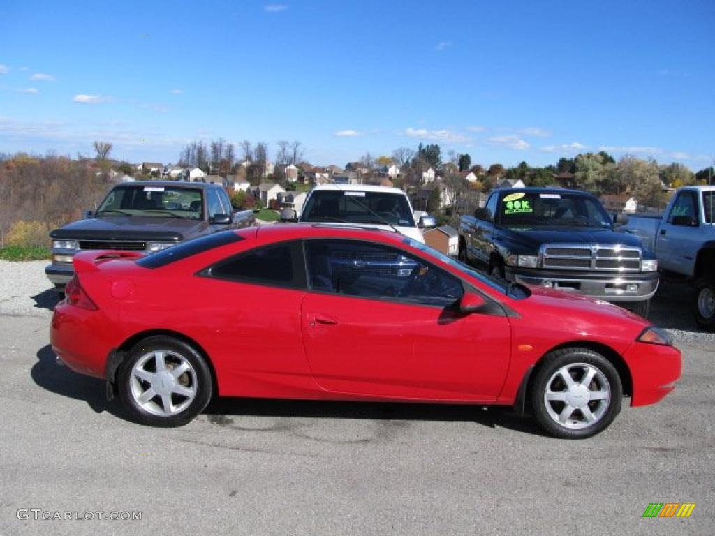 1999 Cougar V6 - Rio Red Clearcoat / Medium Graphite photo #2