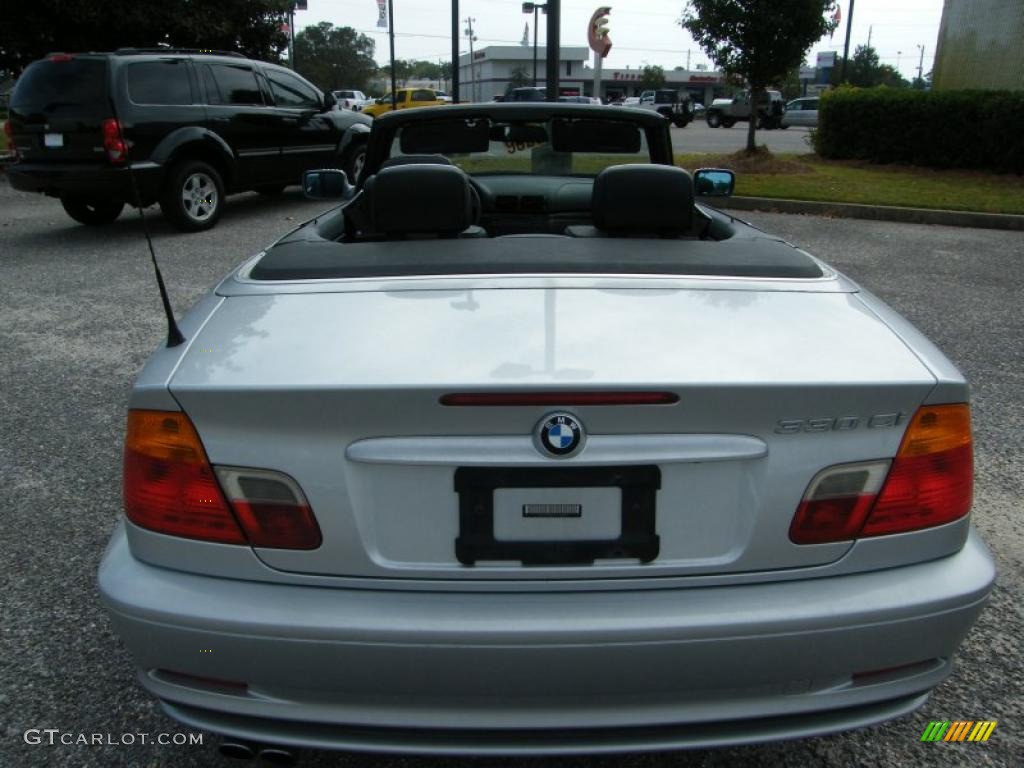 2001 3 Series 330i Convertible - Titanium Silver Metallic / Black photo #17