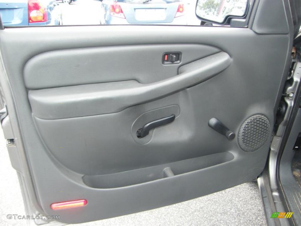 2007 Chevrolet Silverado 1500 Classic LS Extended Cab Dark Charcoal Door Panel Photo #38915862