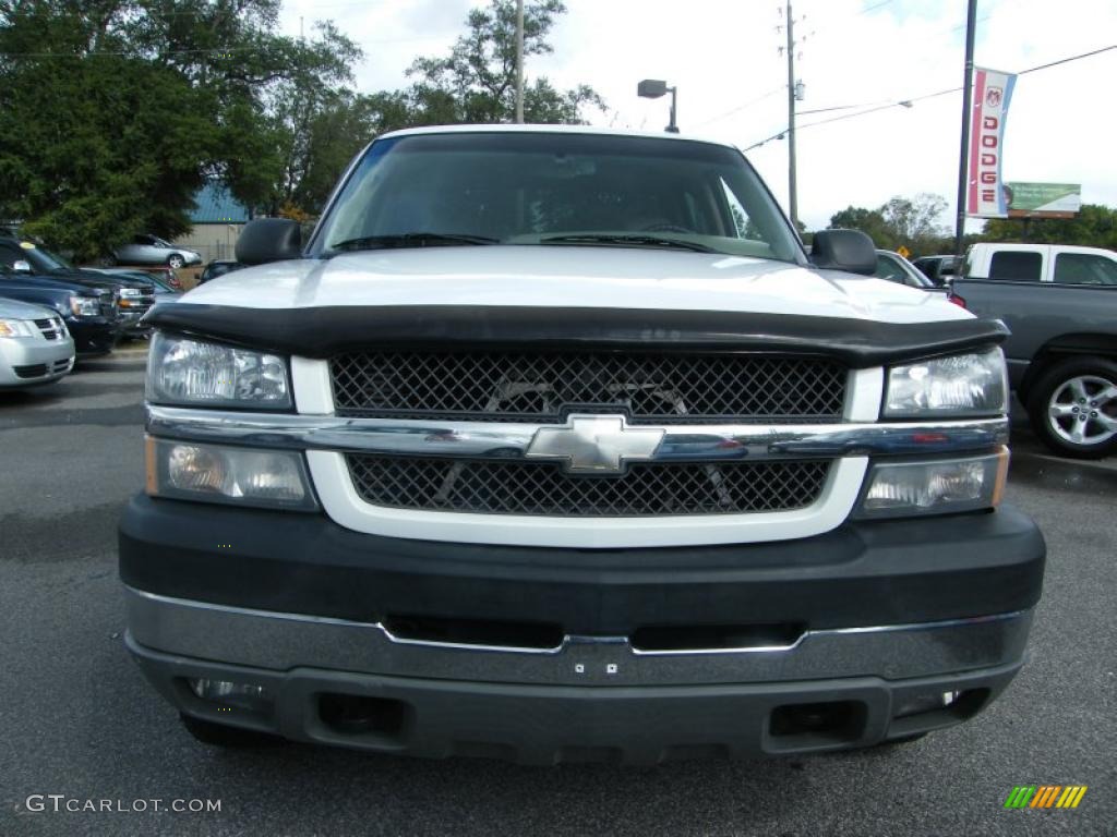 2003 Silverado 2500HD LT Crew Cab 4x4 - Summit White / Tan photo #8