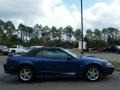 2003 Sonic Blue Metallic Ford Mustang V6 Convertible  photo #6
