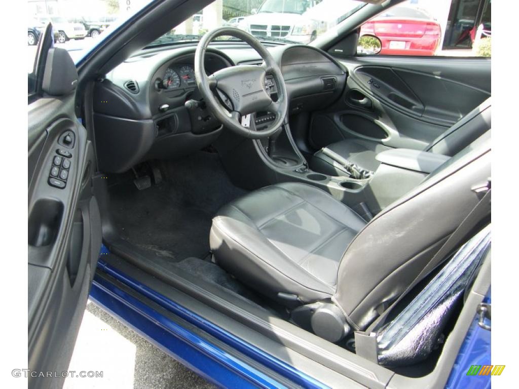 2003 Mustang V6 Convertible - Sonic Blue Metallic / Dark Charcoal photo #21