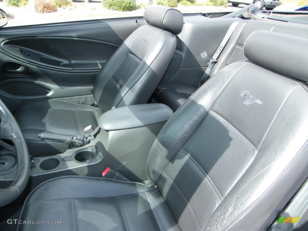 2003 Mustang V6 Convertible - Sonic Blue Metallic / Dark Charcoal photo #22
