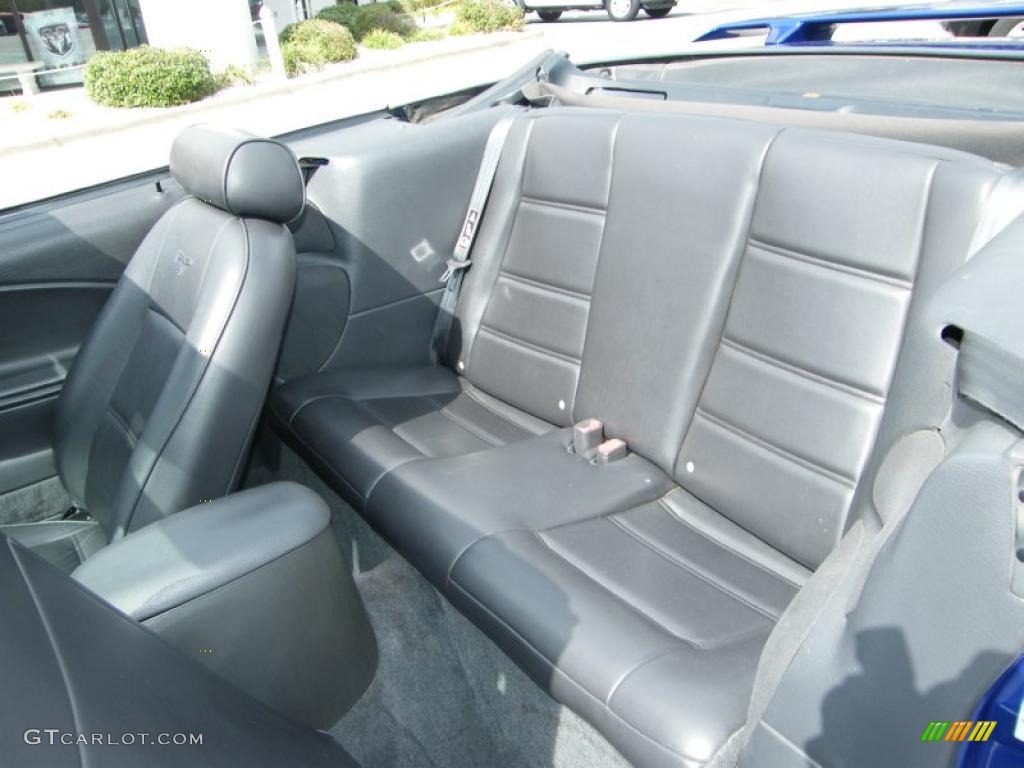 2003 Mustang V6 Convertible - Sonic Blue Metallic / Dark Charcoal photo #29