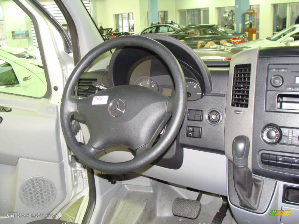 2010 Mercedes-Benz Sprinter 2500 Passenger Van Black Steering Wheel Photo #38918542