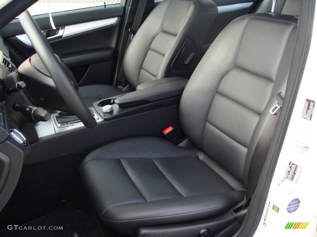 Black Interior 2010 Mercedes-Benz C 300 Sport 4Matic Photo #38918830