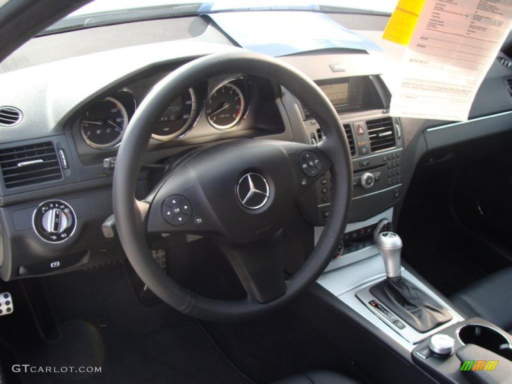 2010 Mercedes-Benz C 300 Sport 4Matic Black Dashboard Photo #38918922