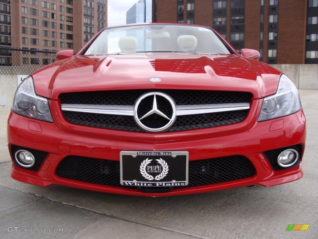 Mars Red 2009 Mercedes-Benz SL 550 Roadster Exterior Photo #38919346