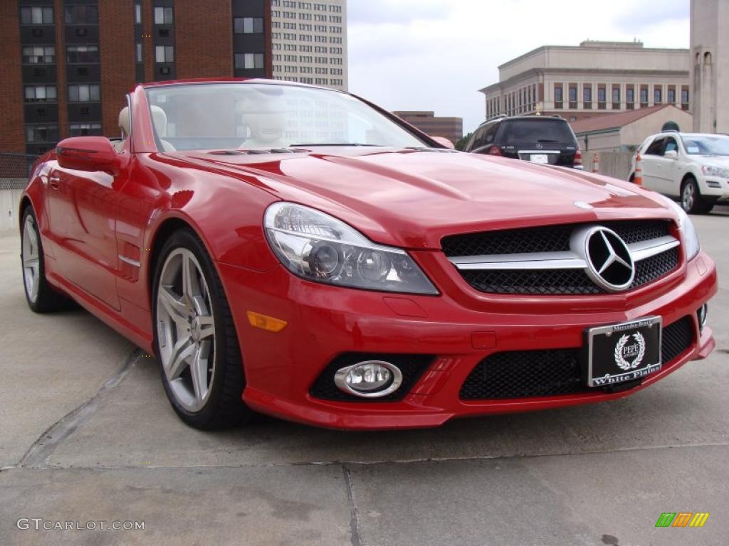 Mars Red 2009 Mercedes-Benz SL 550 Roadster Exterior Photo #38919370