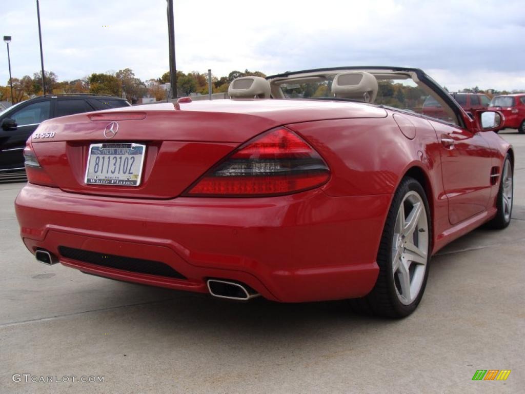 Mars Red 2009 Mercedes-Benz SL 550 Roadster Exterior Photo #38919382