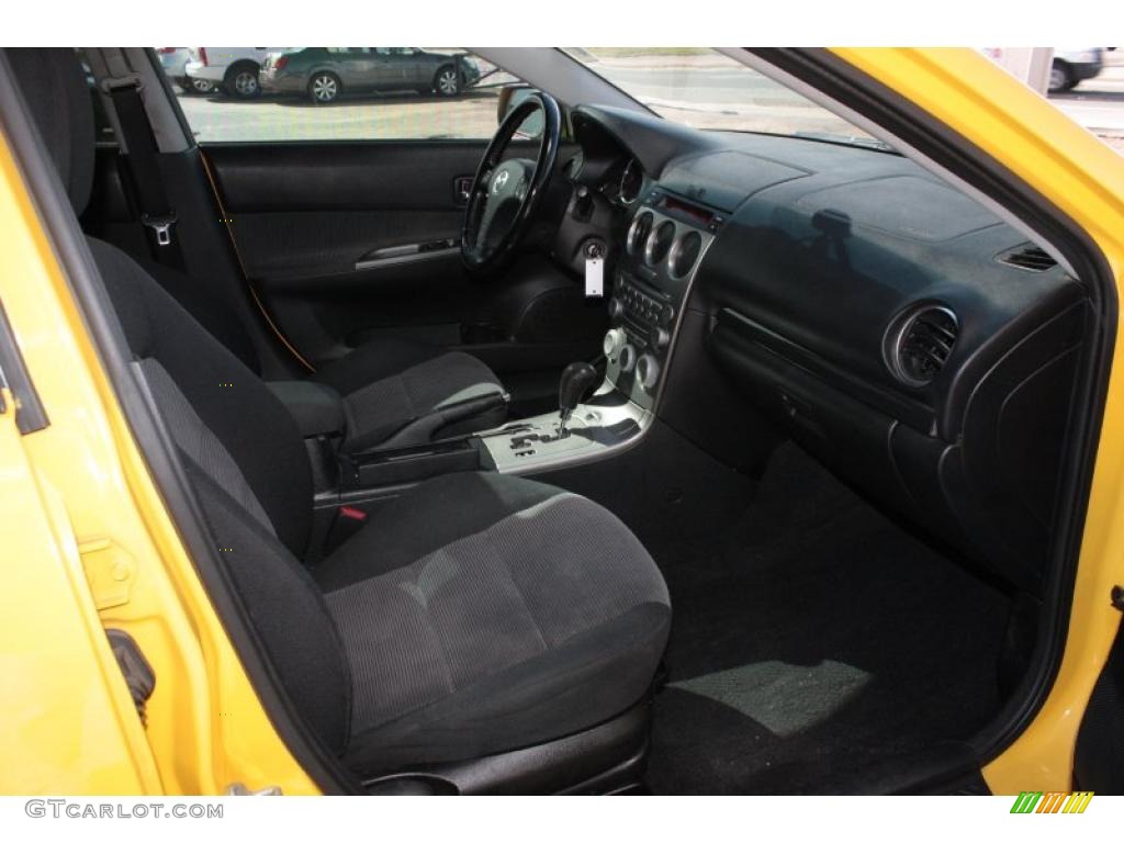 2003 MAZDA6 s Sedan - Speed Yellow / Black photo #11