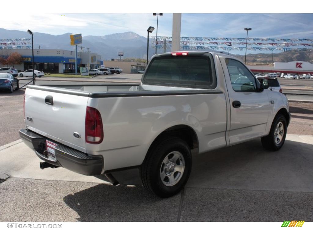 2002 F150 XL Regular Cab - Silver Metallic / Medium Graphite photo #3