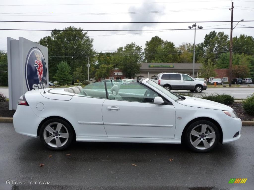 Arctic White 2010 Saab 9-3 2.0T Convertible Exterior Photo #38921010