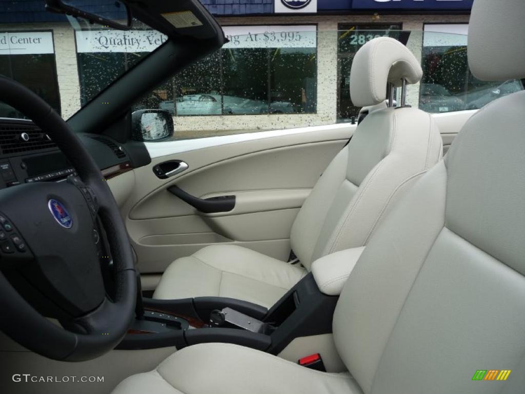 Parchment Interior 2010 Saab 9-3 2.0T Convertible Photo #38921106