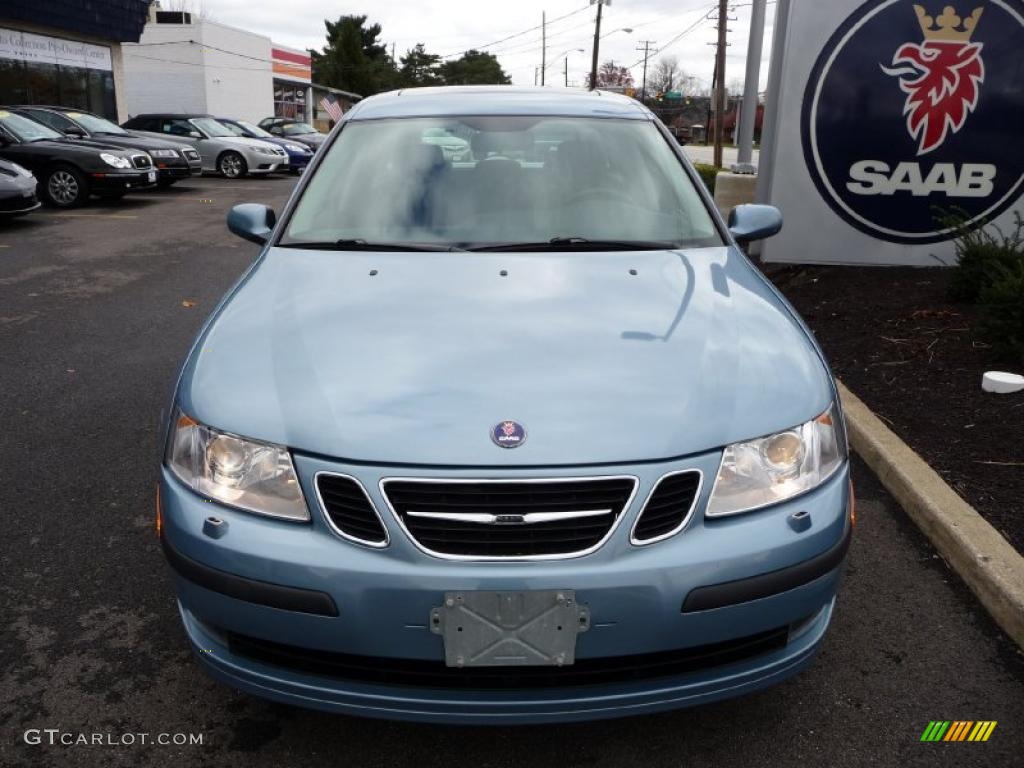 2007 9-3 2.0T SportCombi Wagon - Ice Blue Metallic / Black/Gray photo #2
