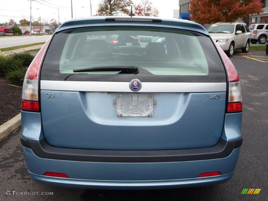2007 9-3 2.0T SportCombi Wagon - Ice Blue Metallic / Black/Gray photo #6