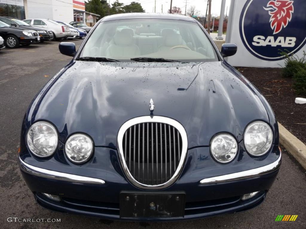 2002 S-Type 3.0 - Sapphire Blue Metallic / Ivory photo #2