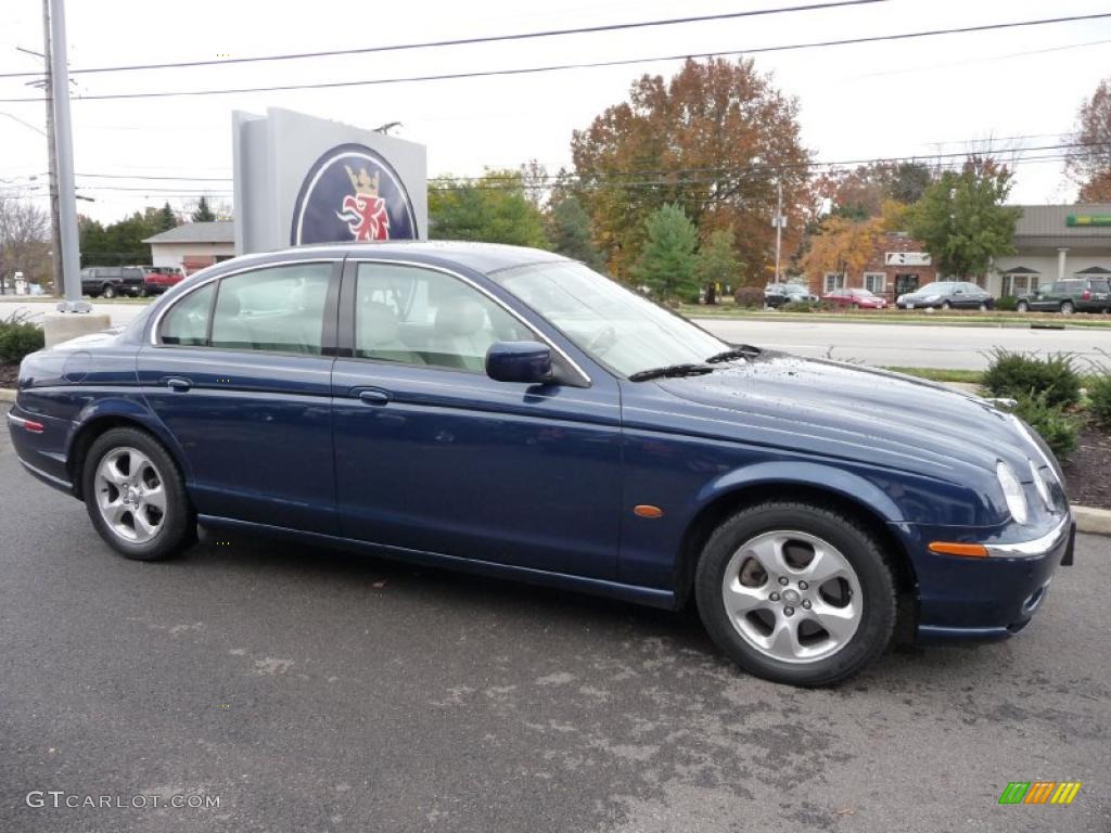 2002 S-Type 3.0 - Sapphire Blue Metallic / Ivory photo #3