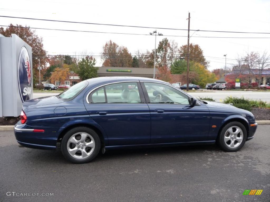 2002 S-Type 3.0 - Sapphire Blue Metallic / Ivory photo #5