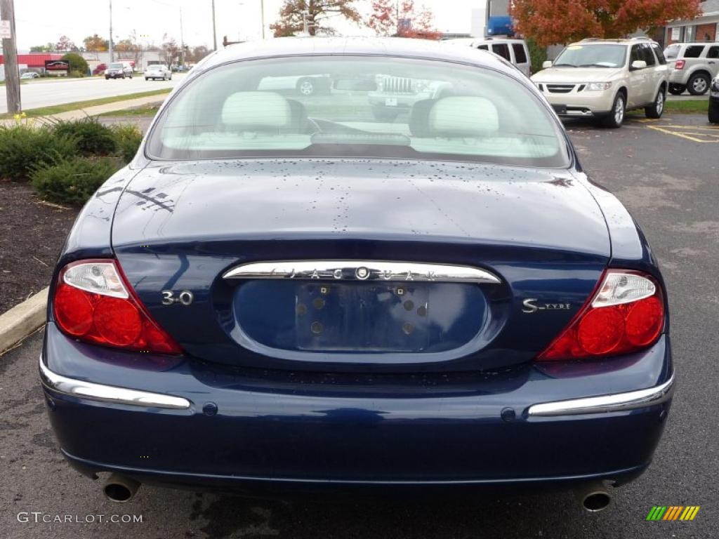 2002 S-Type 3.0 - Sapphire Blue Metallic / Ivory photo #6