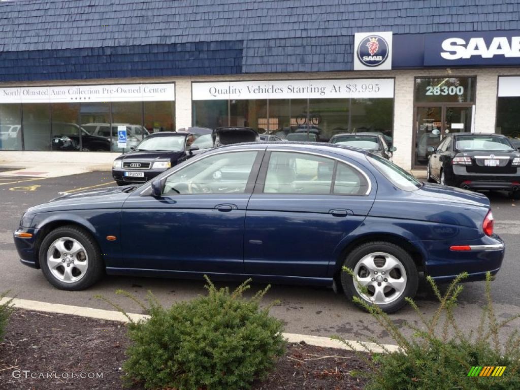 2002 S-Type 3.0 - Sapphire Blue Metallic / Ivory photo #7