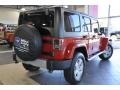 2011 Flame Red Jeep Wrangler Unlimited Sahara 4x4  photo #6