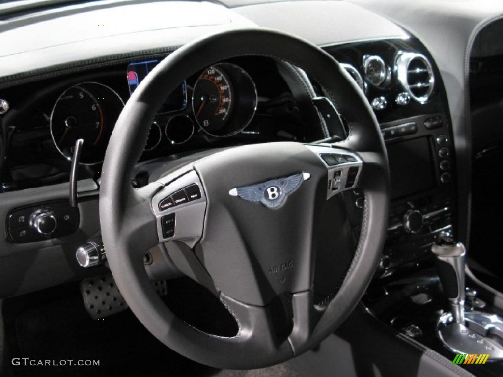 2011 Bentley Continental Flying Spur Speed Beluga Steering Wheel Photo #38923050