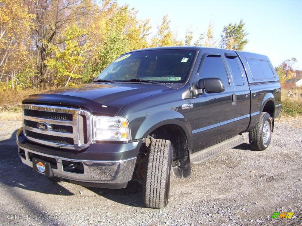 Dark Green Satin Metallic Ford F250 Super Duty