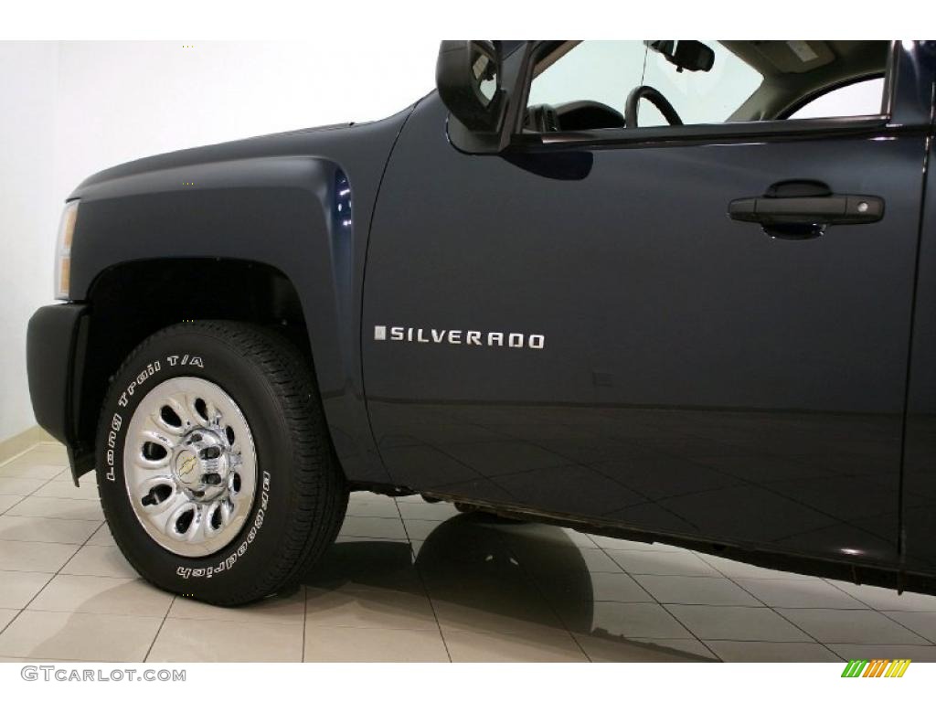 2008 Silverado 1500 Work Truck Extended Cab - Dark Blue Metallic / Dark Titanium photo #20