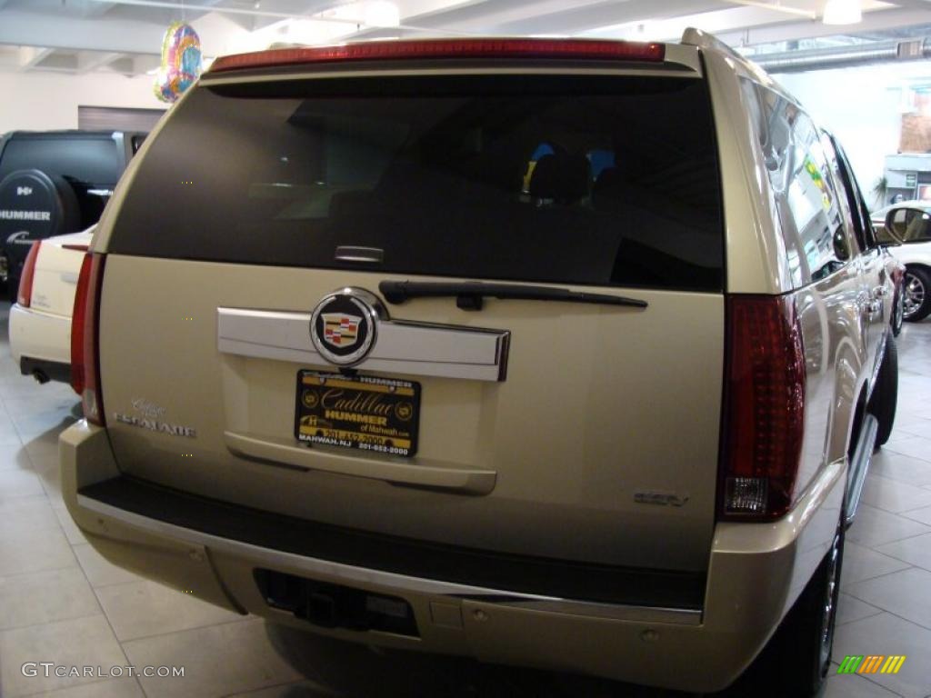 2007 Escalade ESV AWD - Gold Mist / Cocoa/Light Cashmere photo #3