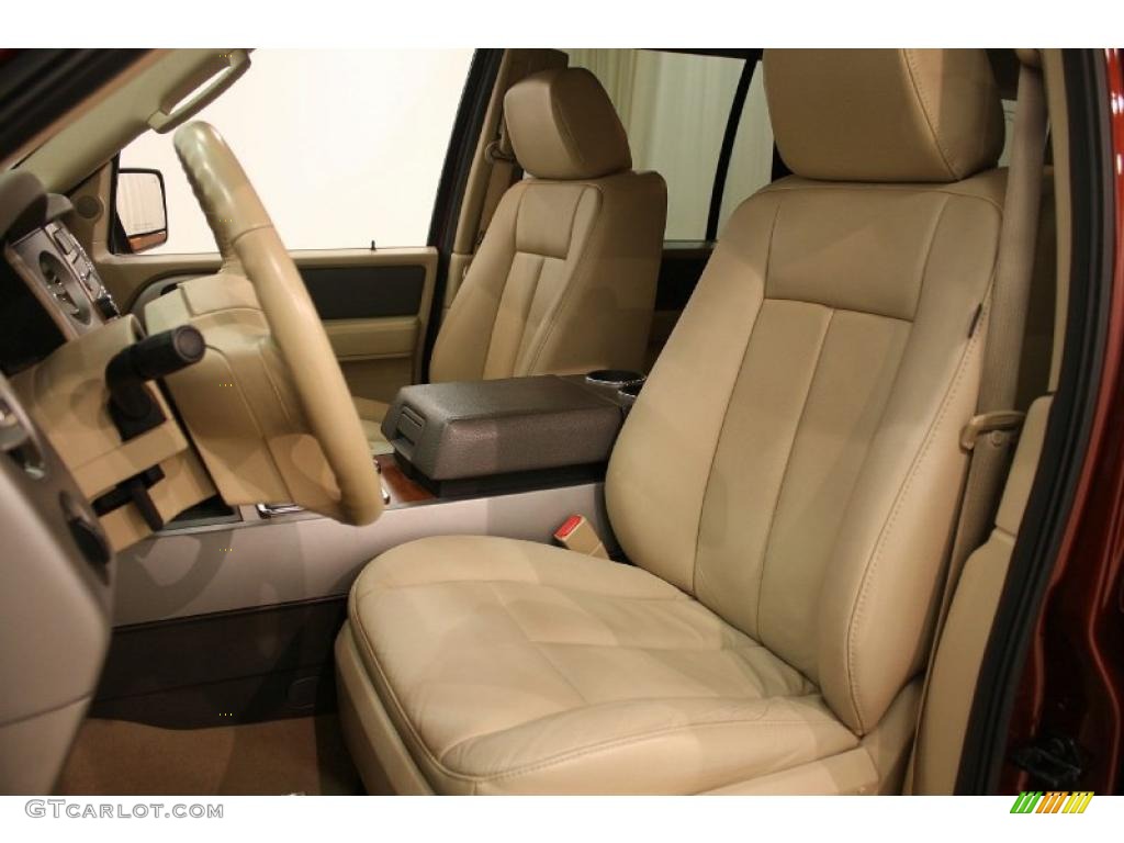 Camel Interior 2008 Ford Expedition Eddie Bauer 4x4 Photo #38927378