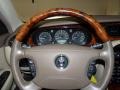 2006 Jaguar XJ Champagne Interior Steering Wheel Photo