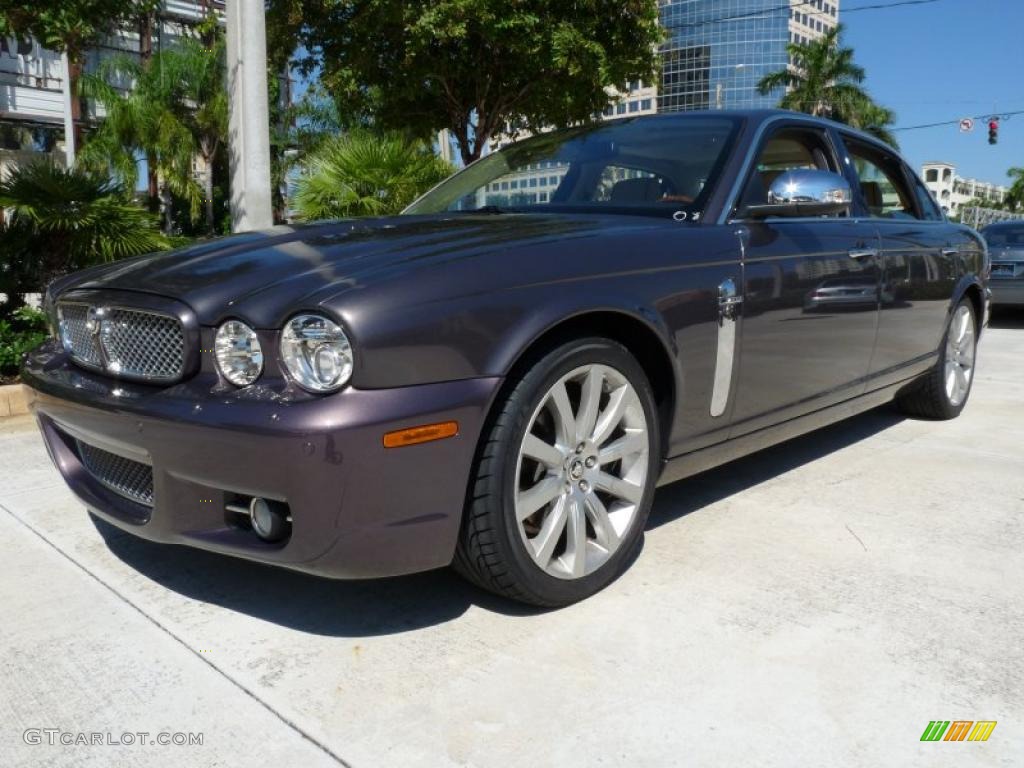 2008 XJ Vanden Plas - Pearl Grey Metallic / Champagne/Charcoal photo #1