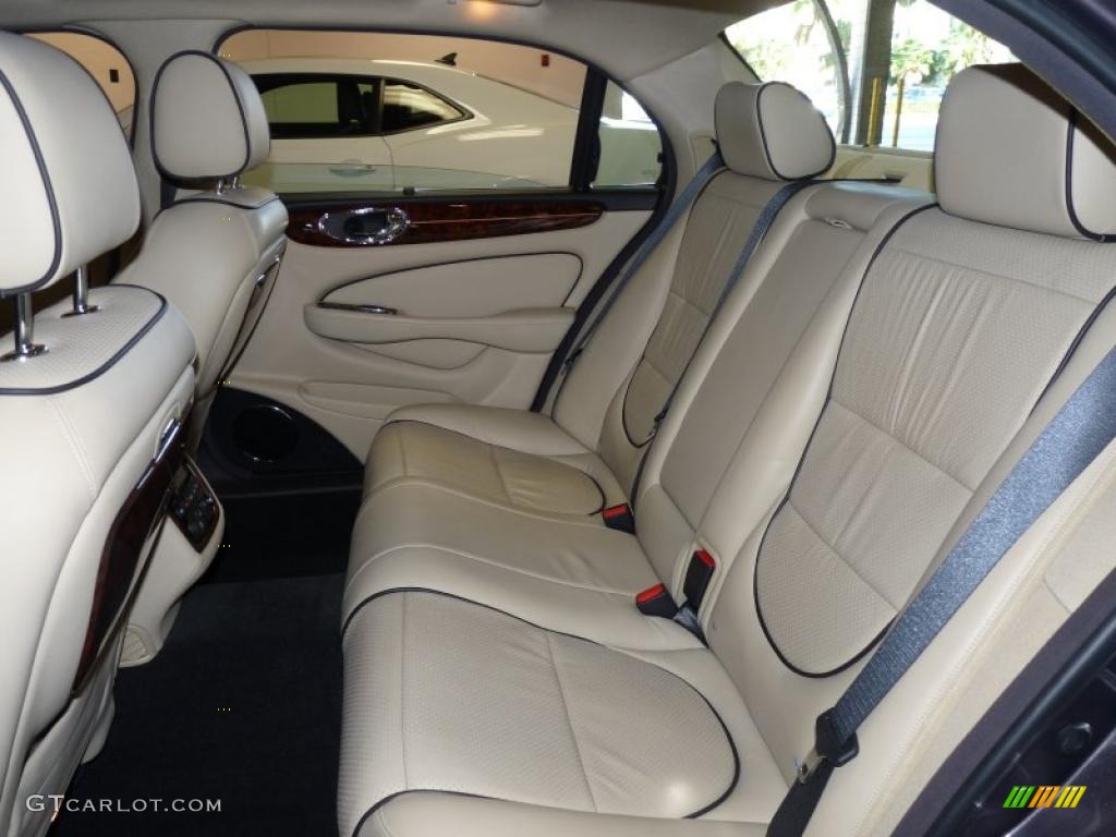 Champagne/Charcoal Interior 2008 Jaguar XJ Vanden Plas Photo #38927978