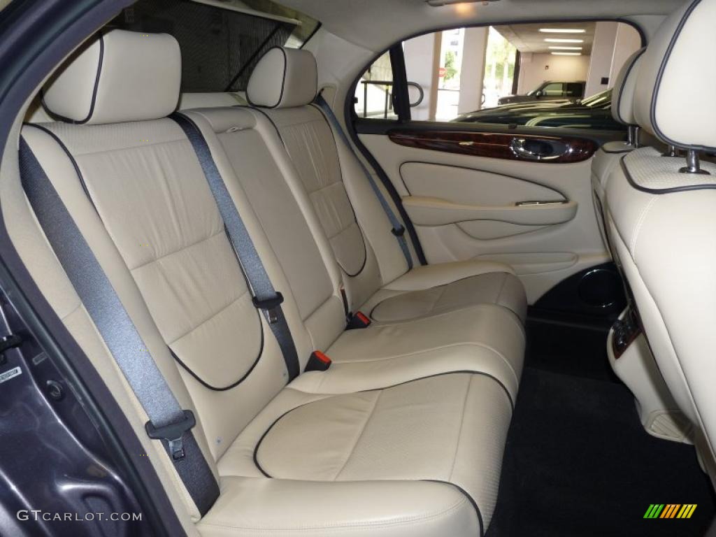 Champagne/Charcoal Interior 2008 Jaguar XJ Vanden Plas Photo #38928062