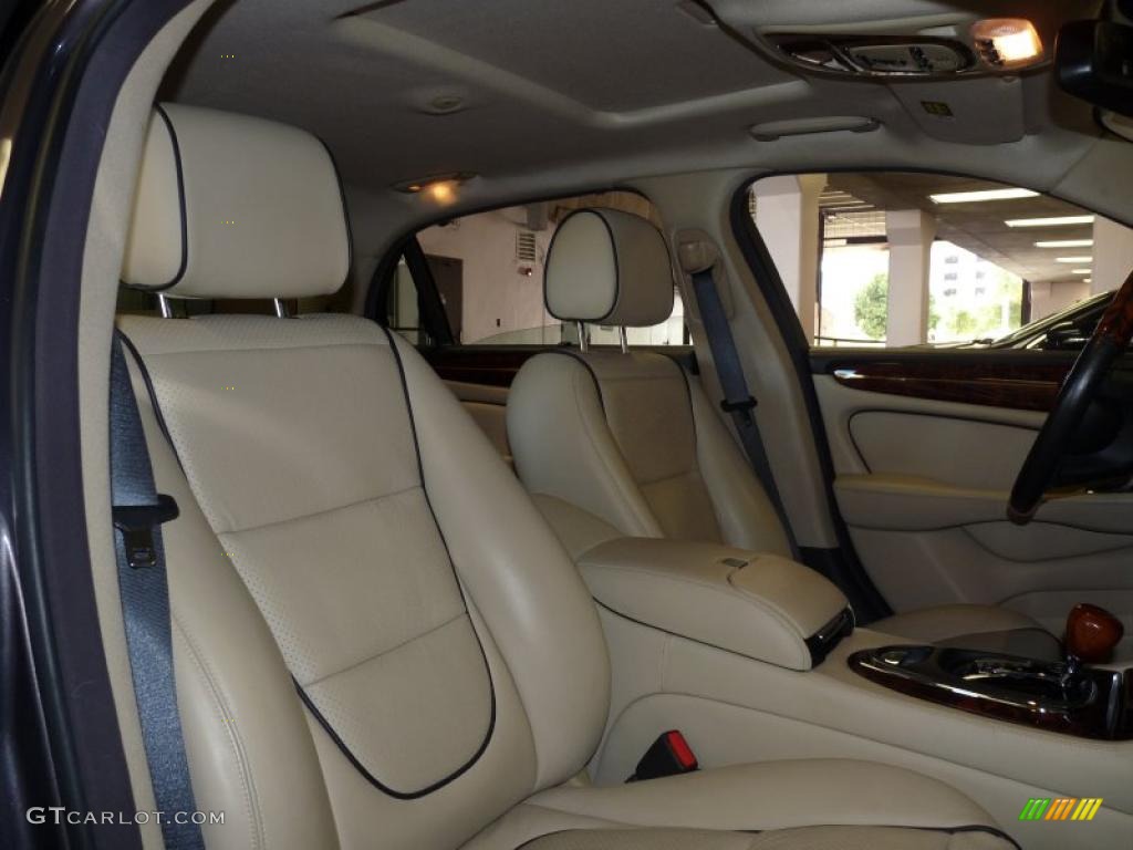 Champagne/Charcoal Interior 2008 Jaguar XJ Vanden Plas Photo #38928114