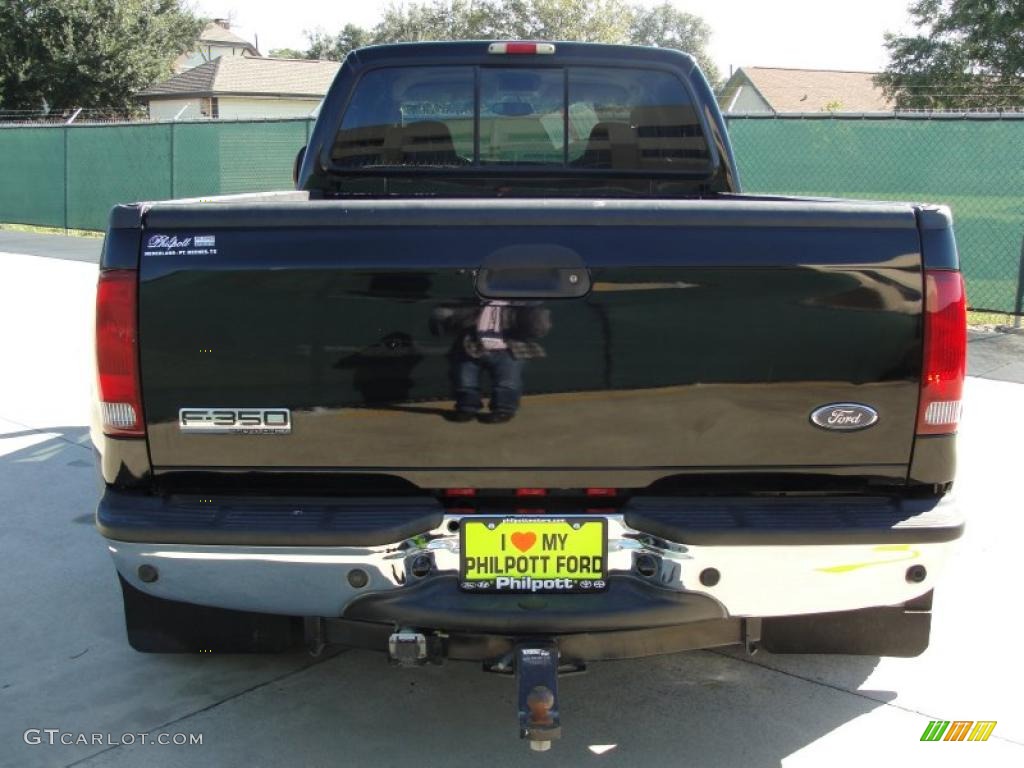 2005 F350 Super Duty Lariat Crew Cab Dually - Black / Tan photo #4