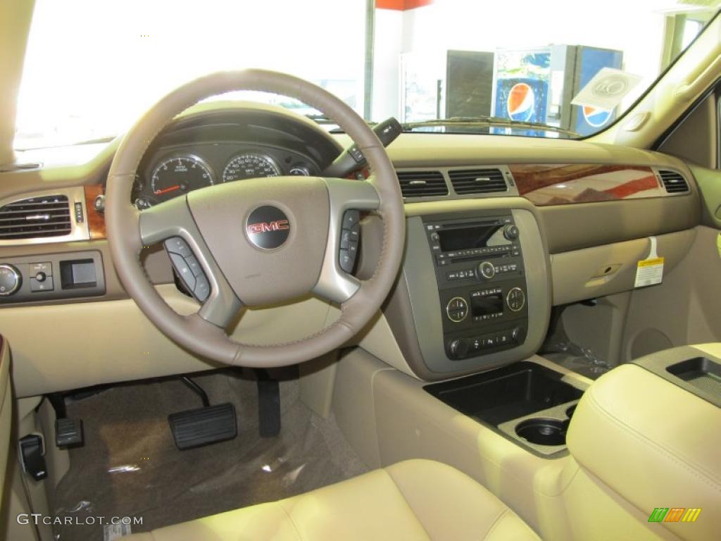2011 GMC Yukon XL SLT Light Tan Dashboard Photo #38928878