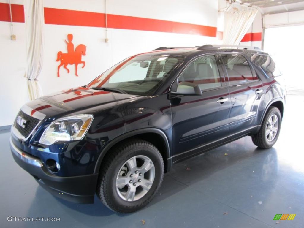 2011 Acadia SLE - Deep Blue Metallic / Light Titanium photo #1