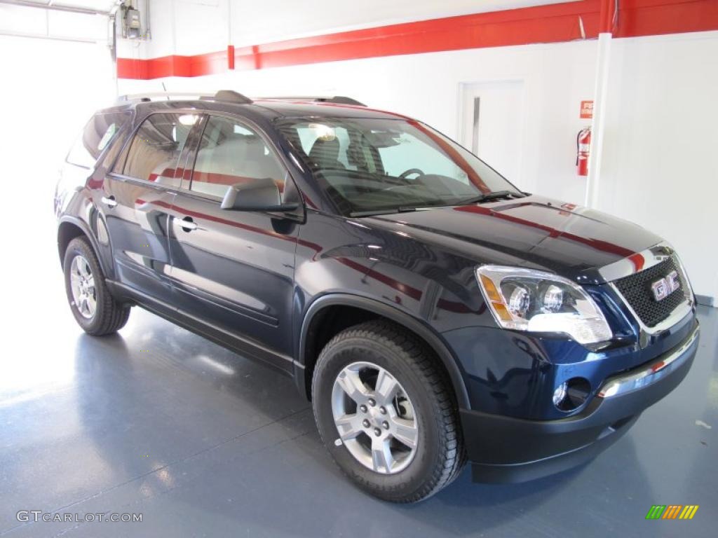 2011 Acadia SLE - Deep Blue Metallic / Light Titanium photo #5
