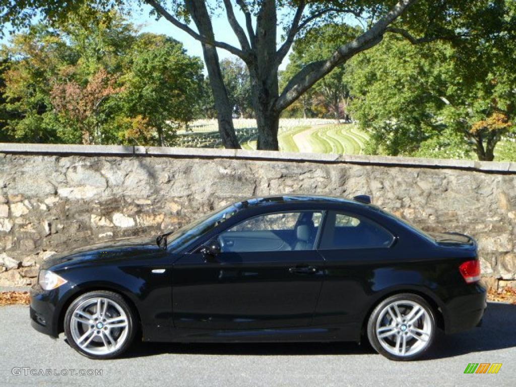 2009 1 Series 135i Coupe - Jet Black / Black photo #5